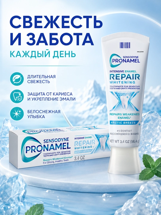 Sensodyne Pronamel tish pastasi, sezgir tishlar va emalni himoya qilish uchun AQSH
