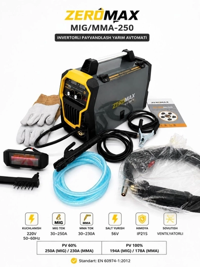 Zeromax 250 svarka va kempi, zeromax 250 payvantlash apparati, svarka, kempi - 