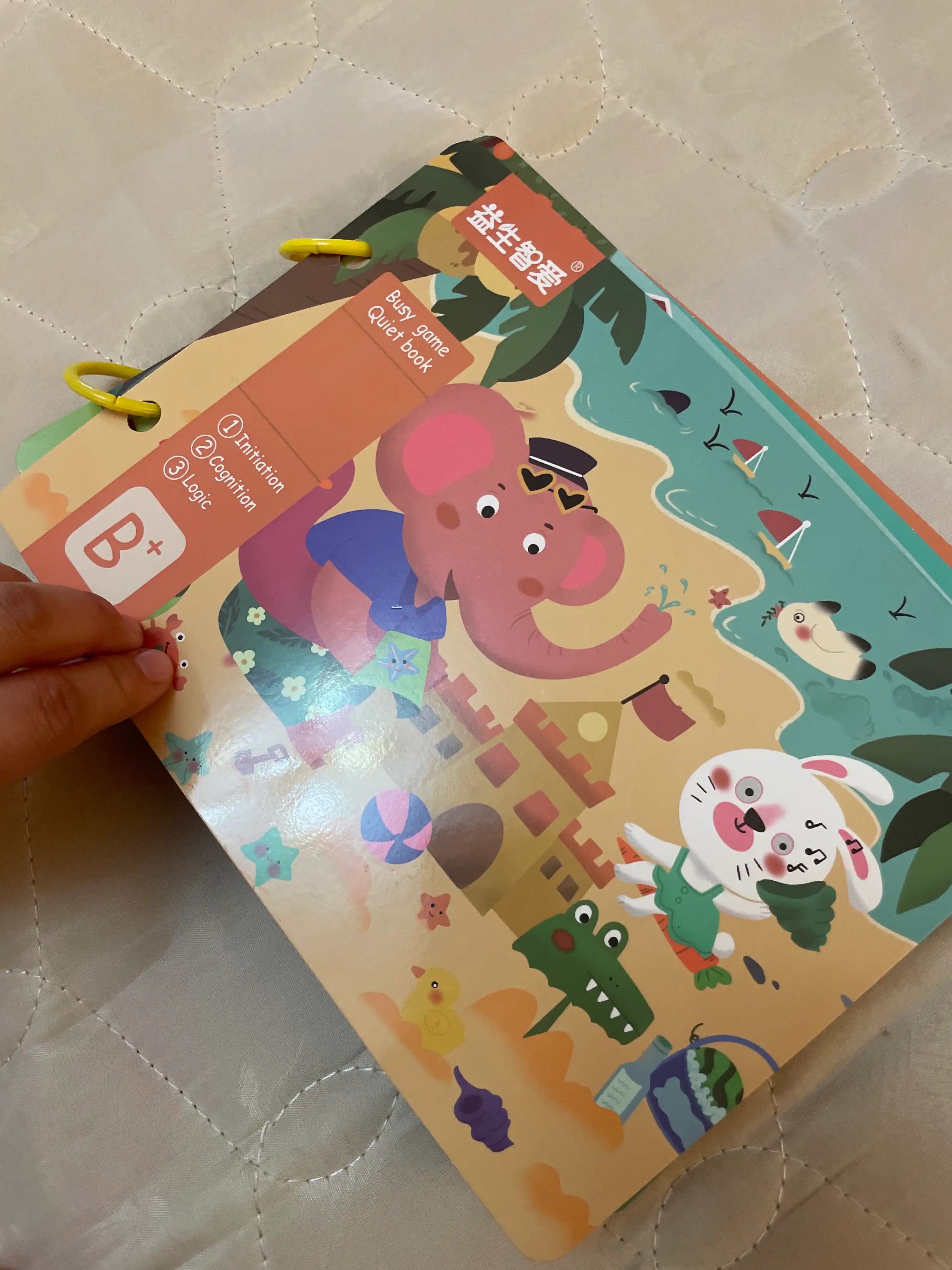 Развивающая книга Busybook, Монтессори на липучках