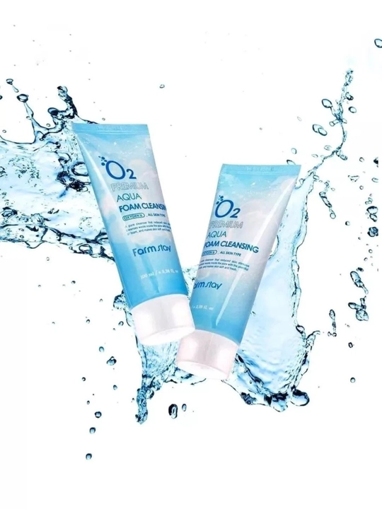 Очищающая кислородная пенка Farmstay O2 Premium Aqua Cleansing Foam, для умывания лица