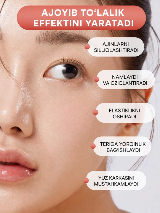 Medicube Kollagenli namlantiruvchi va qarishga qarshi yuz toneri, 140 ml