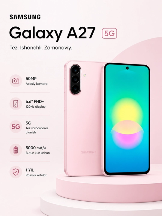 Samsung Galaxy A27 5G, Uzimei зарегистрированы, 1 год гарантии, 50МП, 5000 мА/ч, 120Гц - 