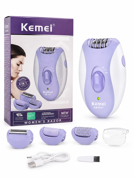 Elektr epilyator, 3 tasi 1 da, ayollar trimmeri, USB, akkumulyatorli