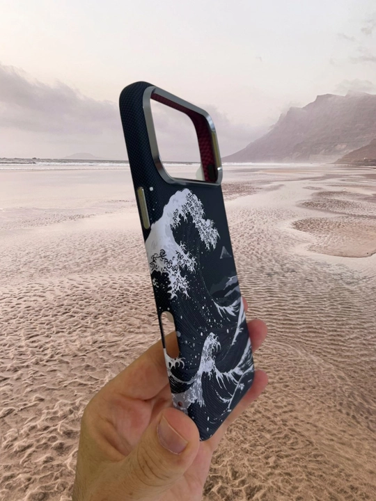 IPhone 17 Pro / Pro Max / 17 Air uchun Luxo Life karbon magnitli g‘ilof Anti-shock