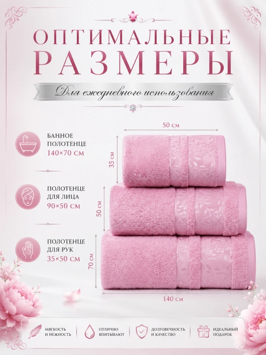 Sochiqlar to'plami 1 dona, hammom, yuz va soch uchun, yumshoq va mayin 1 dona