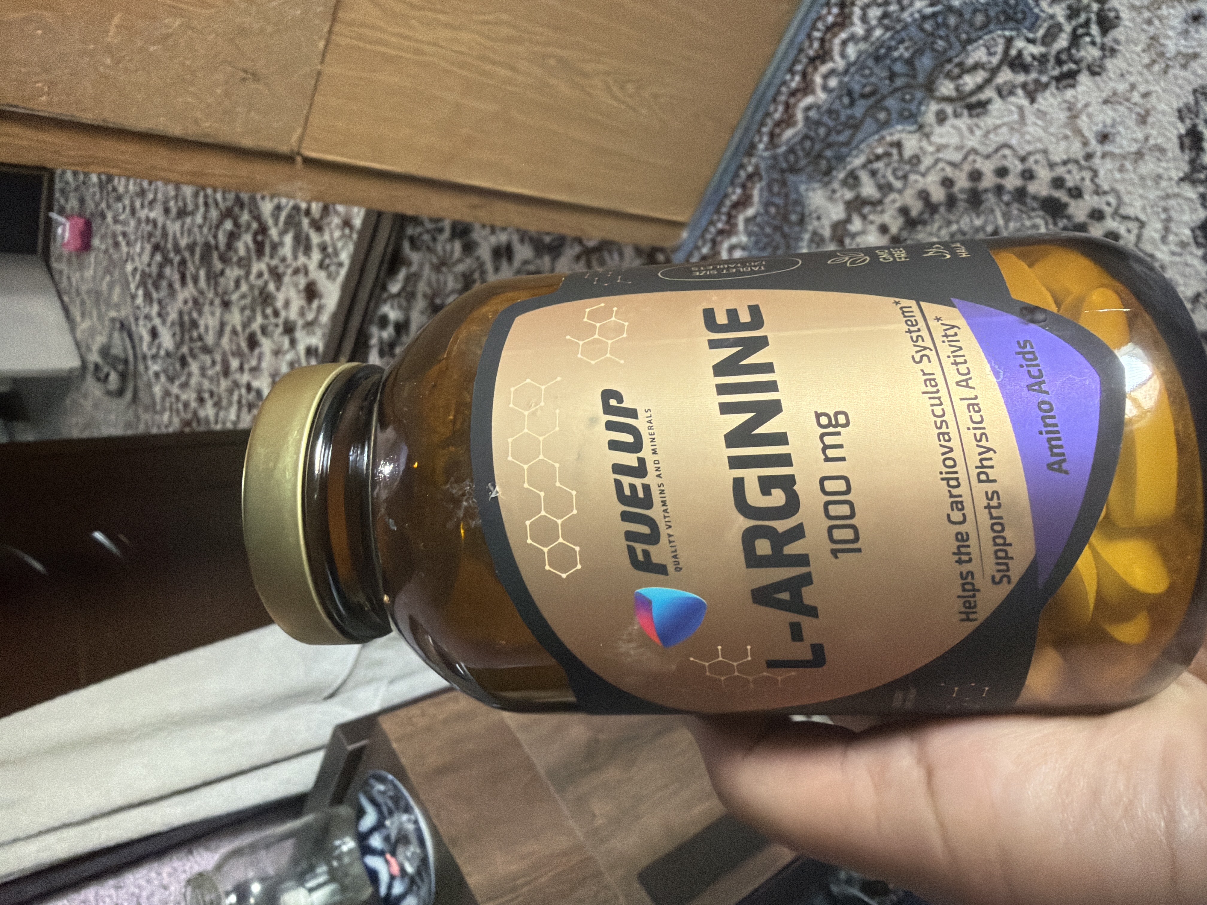 Л Аргинин, 1000 mg, 120 таб, FUELUP
