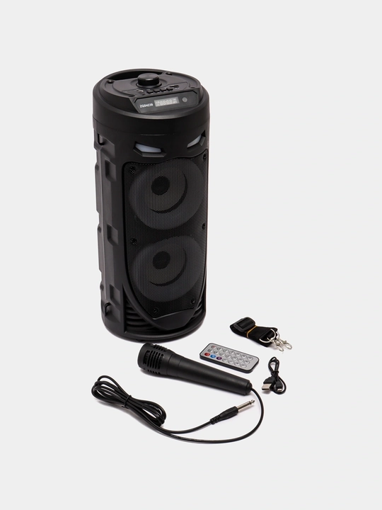 Simsiz Bluetooth Karaoke Kolonka ZQS4239 RGB, Mikrofon va Pult bilan