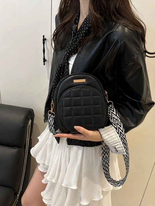 Keng tasmali ayollar yelkama sumkasi — ixcham va zamonaviy crossbody - 