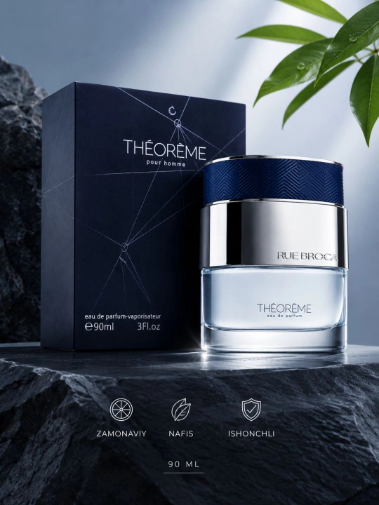 Théorème Pour Homme – Rue Broca (90 ml)erkaklar uchun parfyumlangan suv - 