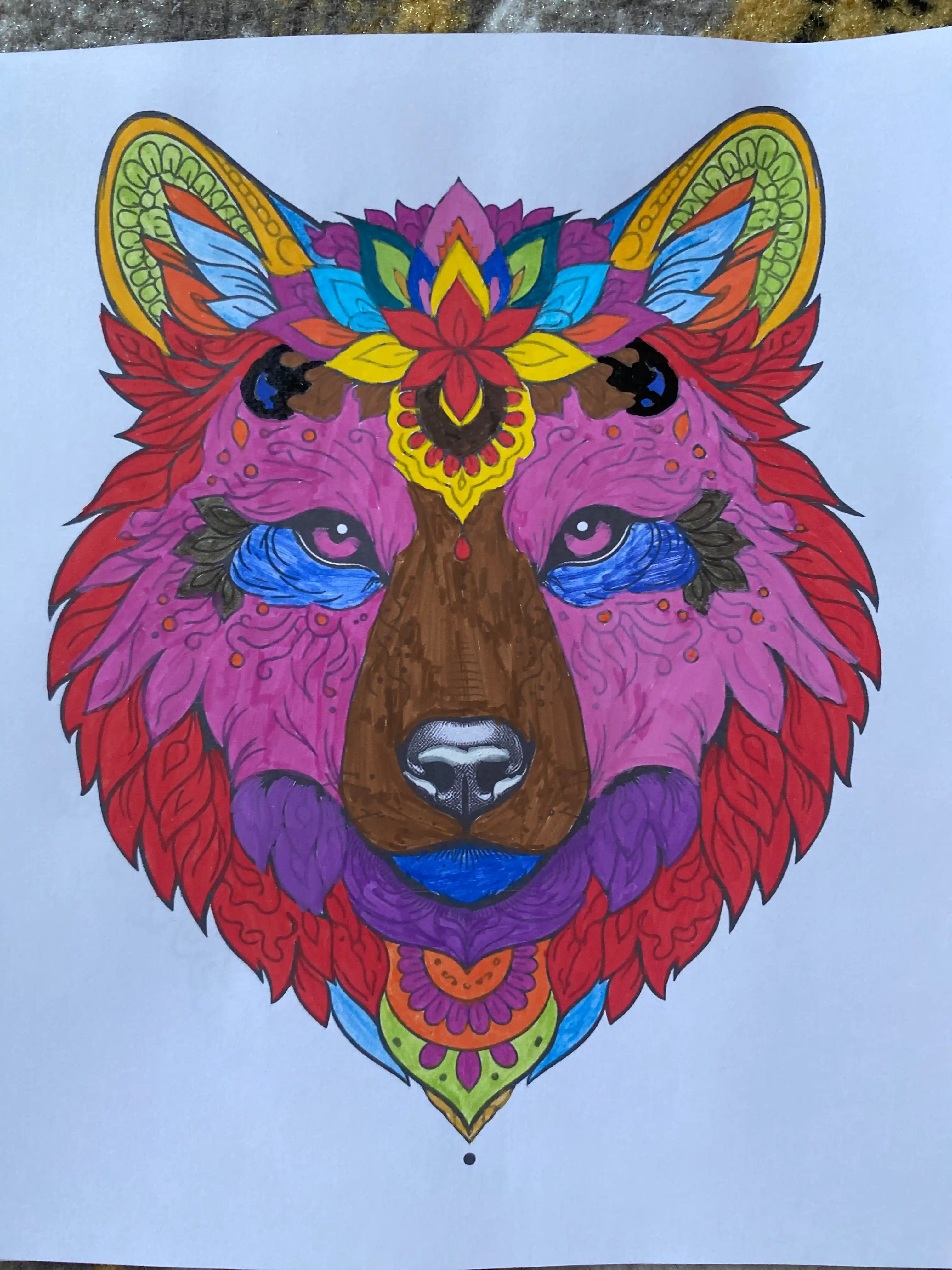 Mandala antistress bo‘yash kitobi spiral muqova