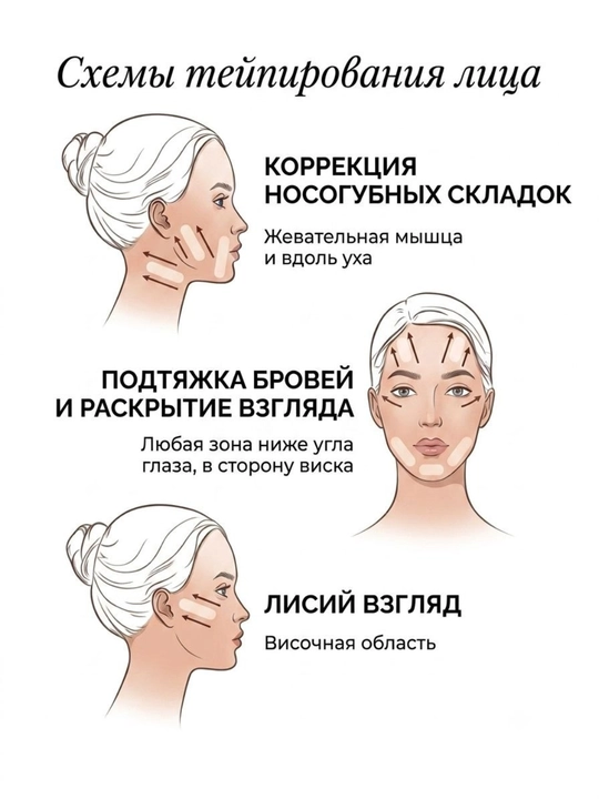 Тейпы для лица лифтинг полоски, невидимые пластыри для подтяжки кожи от морщин