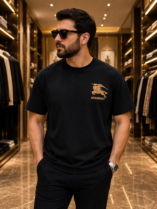 Premium sifatli Burberry futbolkasi - 