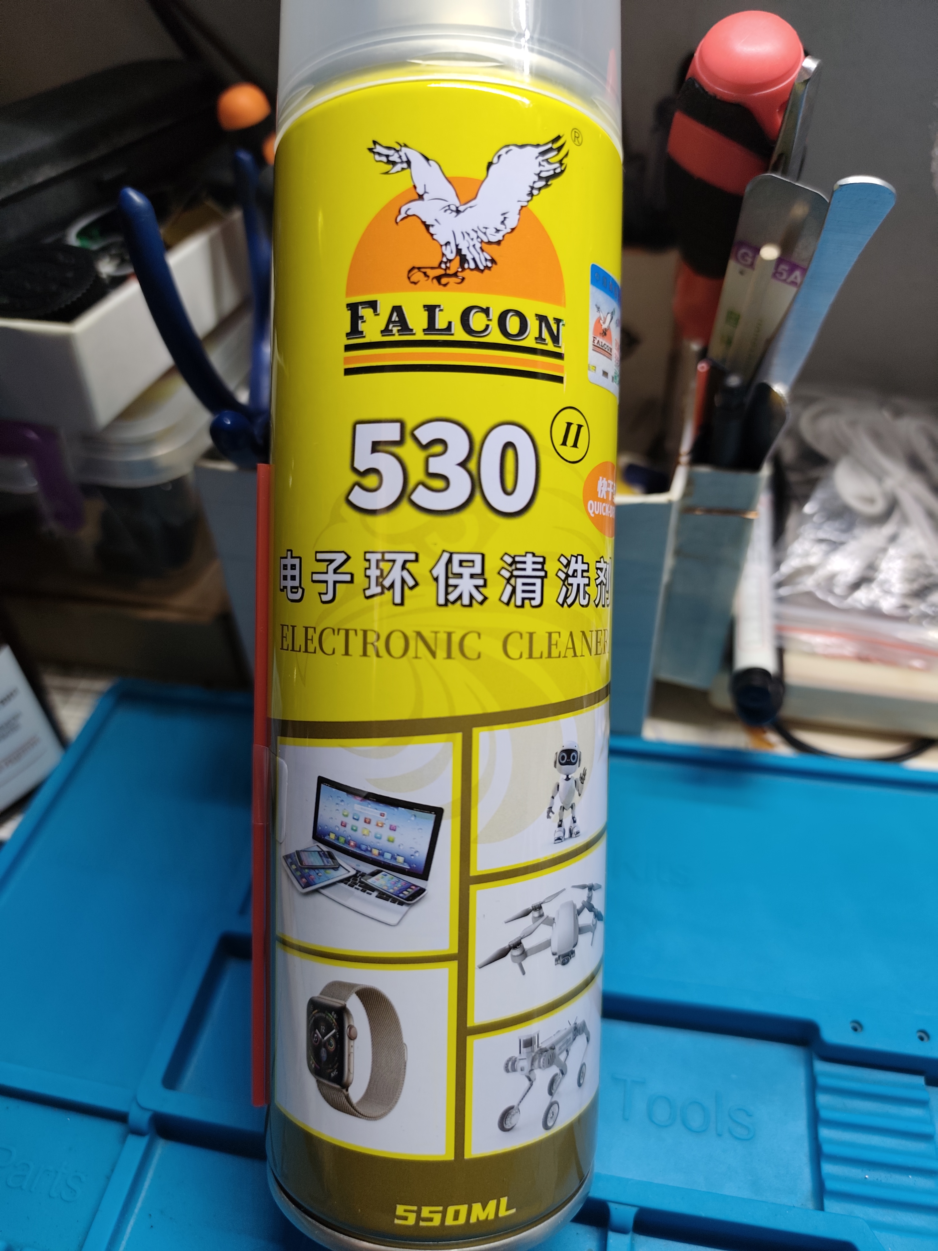 Очиститель электроники Falcon 530, 550 мл – для контактов и плат