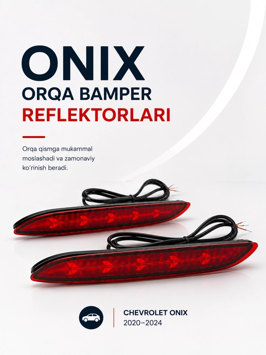 LED отражатели для Onix, Malibu, Tracker 2, Spark, Kia Sonet, стоп-сигнал и габариты