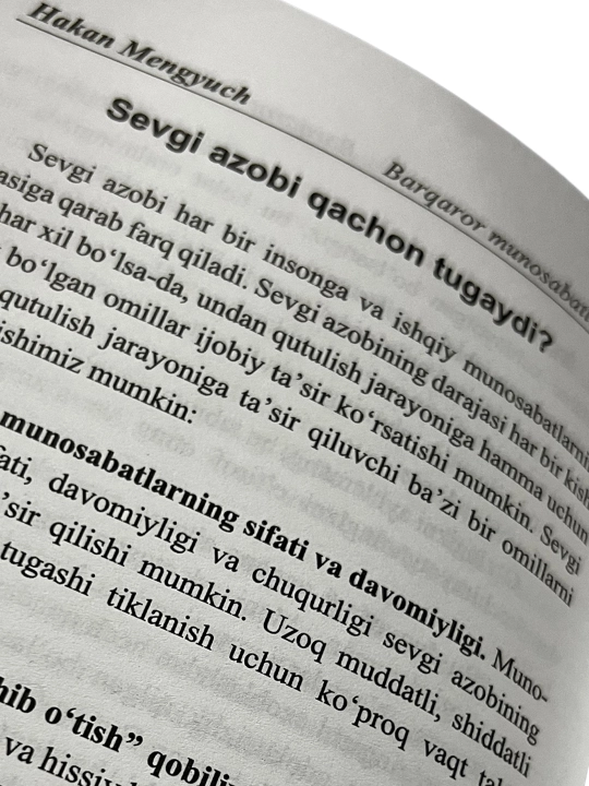 Барқарор муносабатлар сири — Ҳакан Менгüç