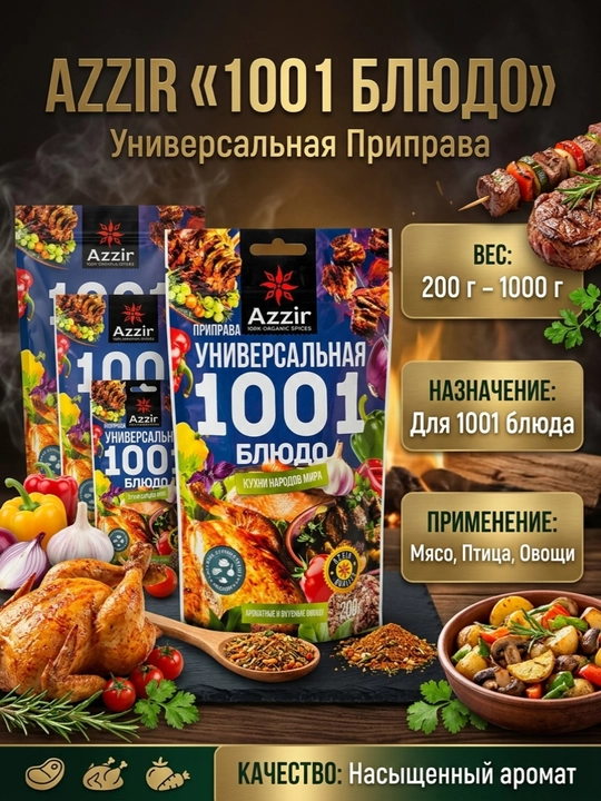 Azzir Universal Ziravor 1001 Taom - 
