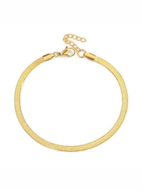 Single Diamond nafis oyoq bilaguzugi — 14K Gold PVD qoplamali, oyoq bilaguzuglari, anklet