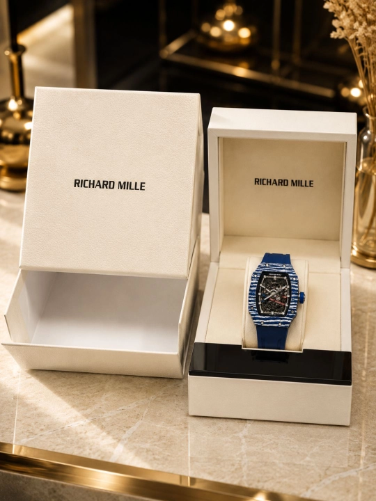 Richard Mille erkaklar qo‘l soati, sport, Skeleton, silikon tasmali