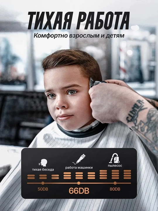 Триммер для бороды, лица и волос VGR, машинка для стрижки