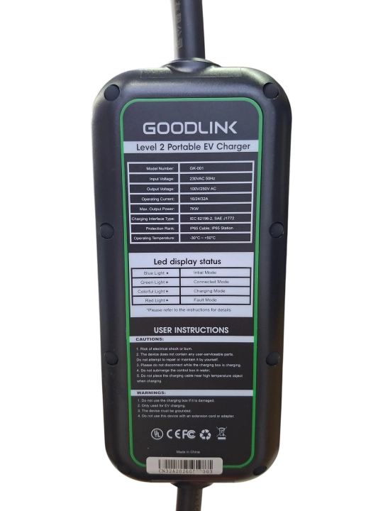 Goodlink Зарядное устройство для электромобиля от 6А до 32 А