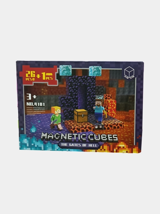 Magnitli konstruktor, minekraft, minecraft,magnit bloklar, magnit o‘yinchoq, bolalar uchun - 
