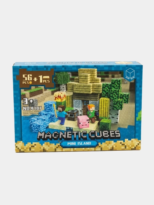 Magnitli konstruktor, minekraft, minecraft,magnit bloklar, magnit o‘yinchoq, bolalar uchun - 