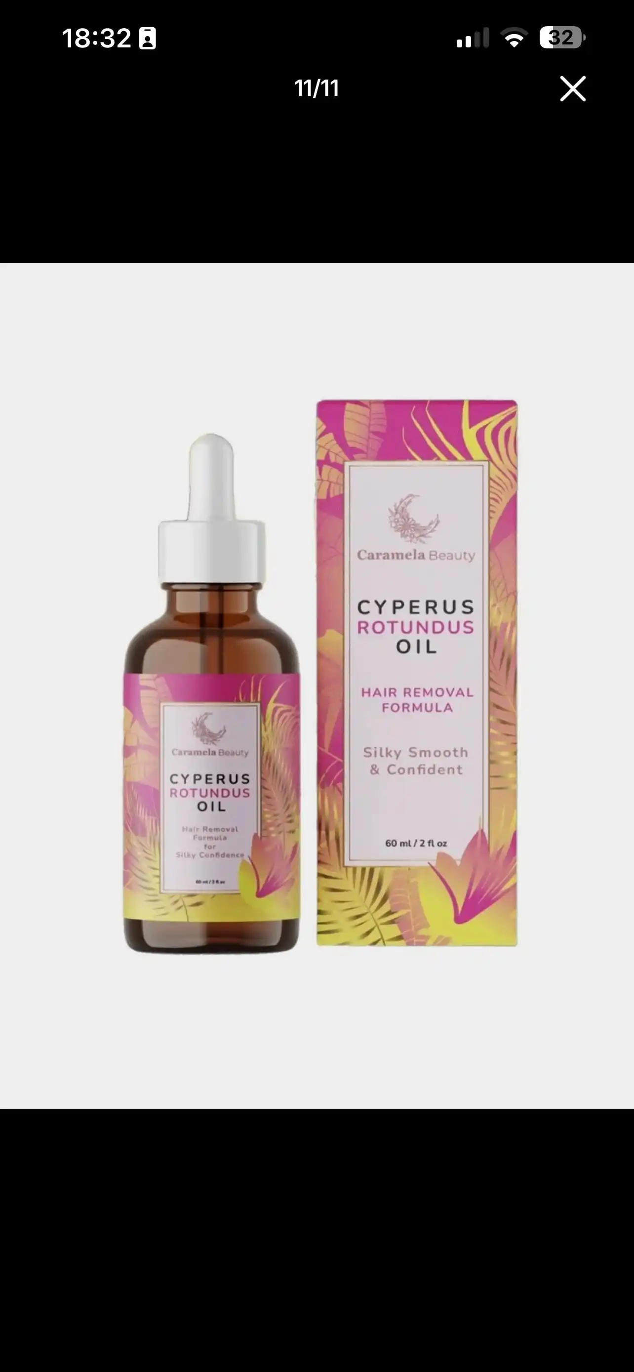 Масло для замедления роста волос от Caramela Beauty Cyperus Rotundus Oil, для депиляции