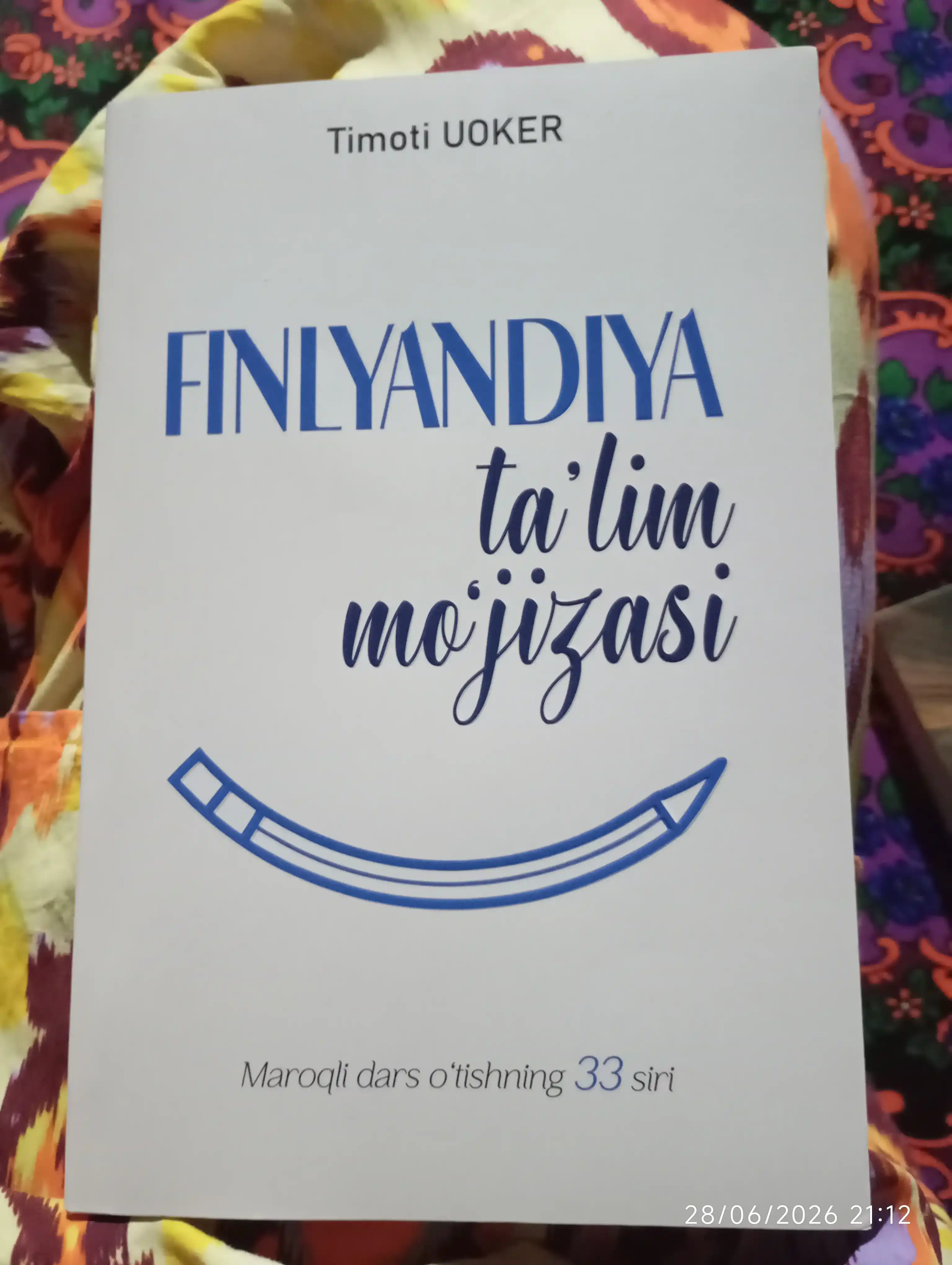 Finlandiya ta'lim mo'jizasi. Maroqli dars o'tishning 33 siri. Timoti Uoker