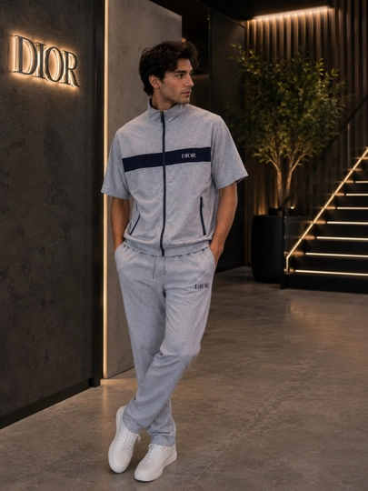 Современный мужской комплект-двойка для весны и лета — FRESHWR-DIOR01-СЕРЕБРН-L