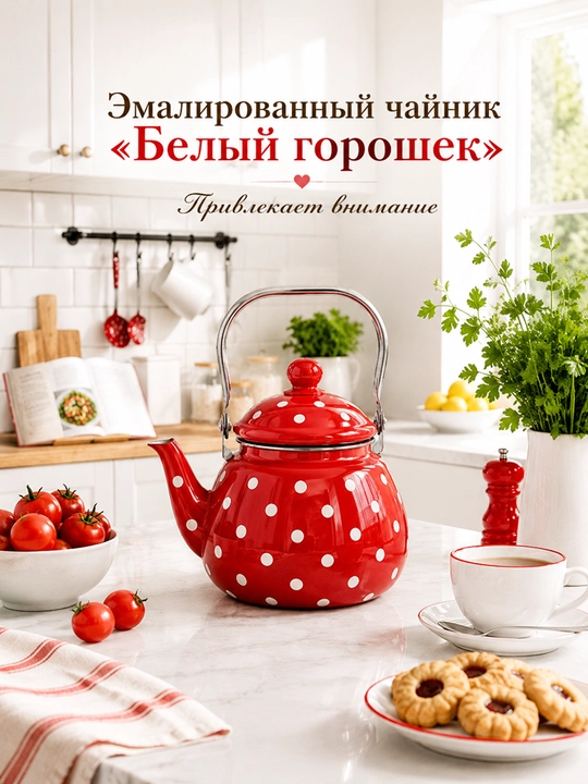 Эмалированный чайник - 