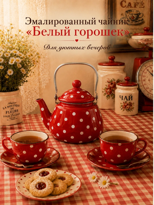Эмалированный чайник