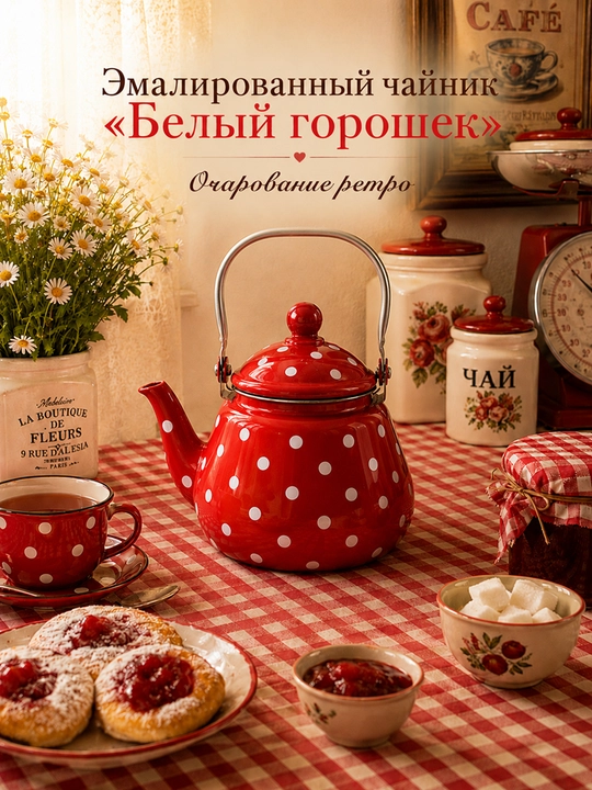 Эмалированный чайник