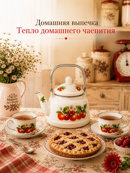 Эмалированный чайник