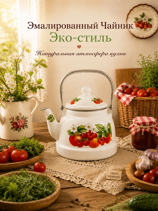 Эмалированный чайник