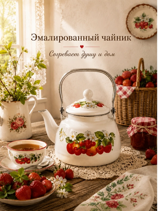 Эмалированный чайник