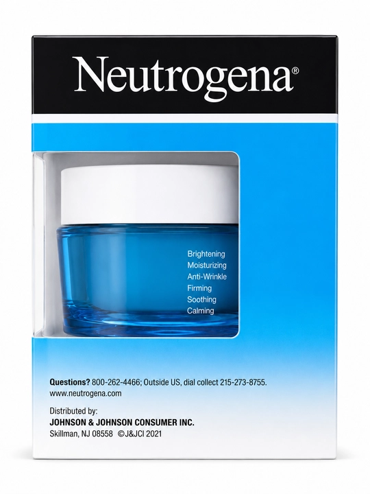 Neutrogena namlovchi va yorqinlashtiruvchi yuz kremi barcha teri turlari uchun