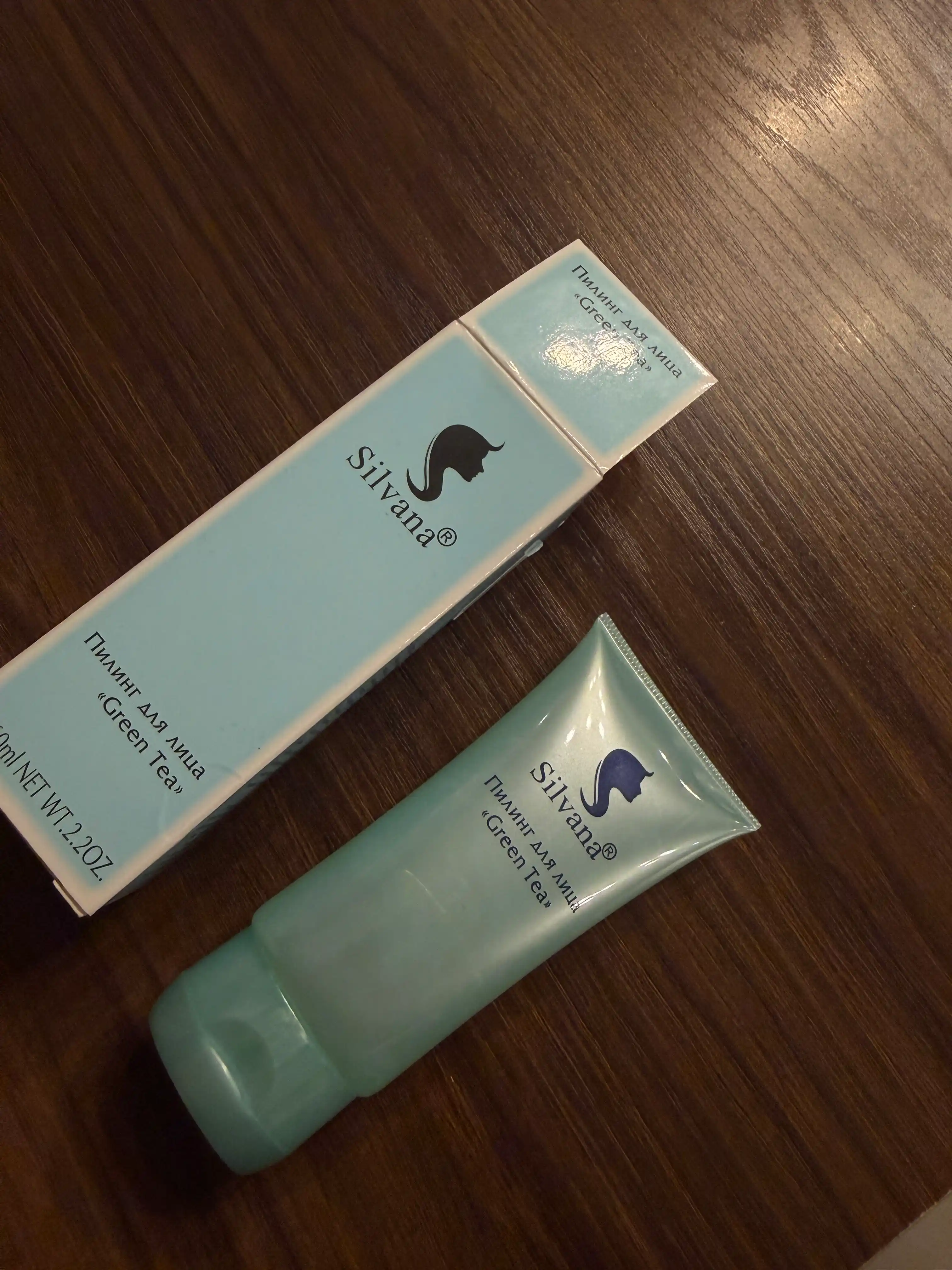 Пилинг скатка для лица Green Tea "Silvana"