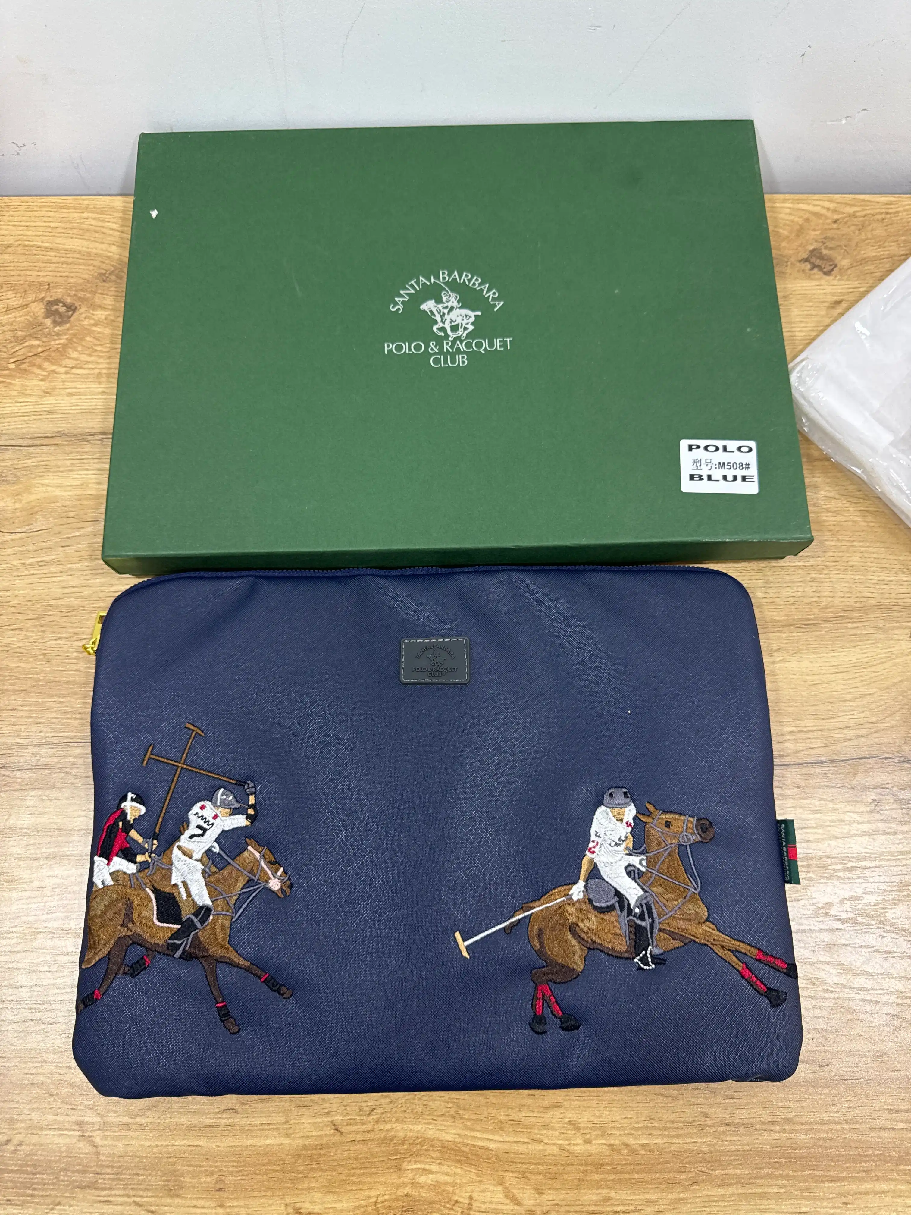 Santa Barbara Polo & Racquet Club мужская барсетка сумка, клатч для ноутбука и документов