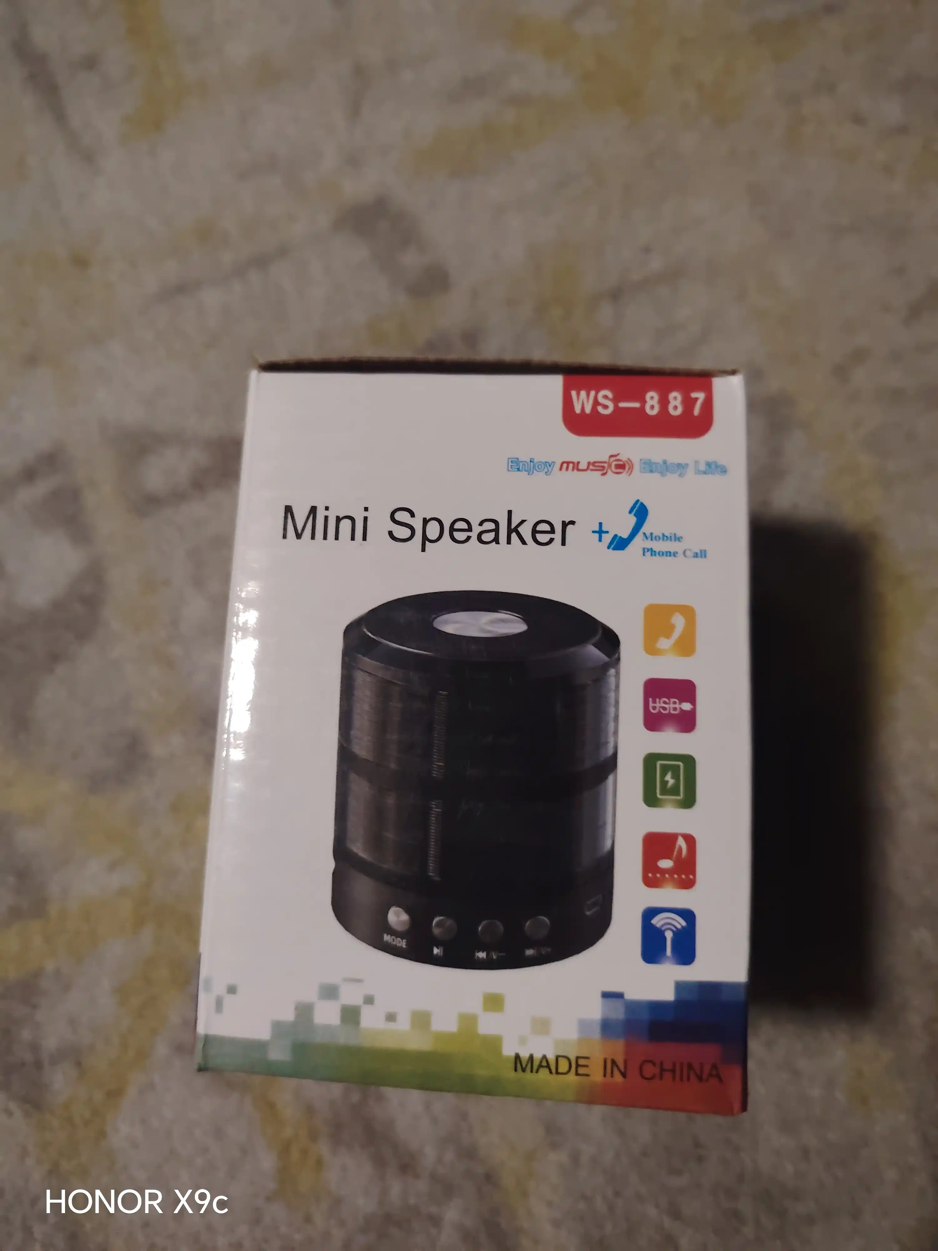 WS-887 Mini Kolonka USB, Bluetooth kalonka, sifatli kalongka
