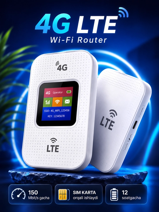 Sim-karta 4G-5G LTE Simsiz WiFI-Router