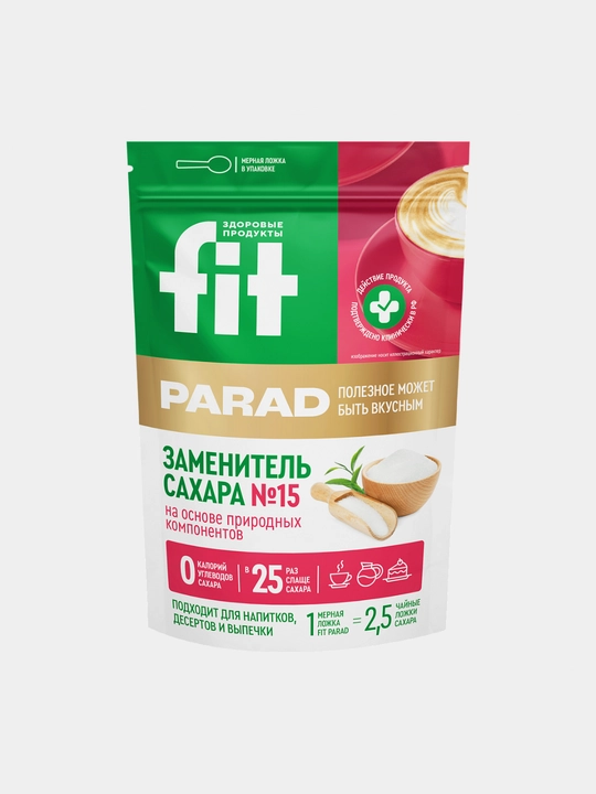 Fit Parad №15 tabiiy shakar o‘rnini bosuvchi, shakardan 25 baravar shirin, 200 g