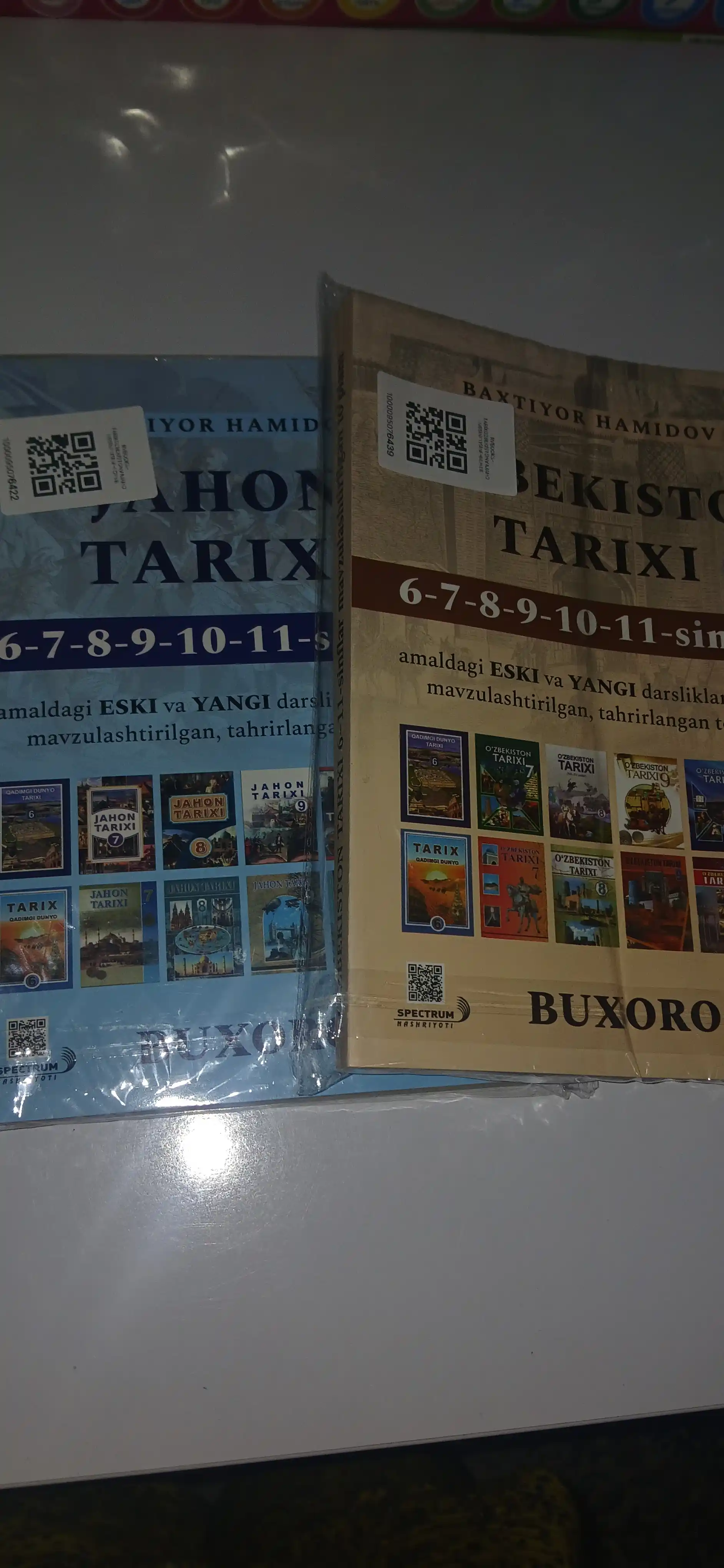 Oʻzbekiston tarixi, Jahon tarixi Baxtiyor Hamidov, 6–11-sinflar, tarix qoʻllanma