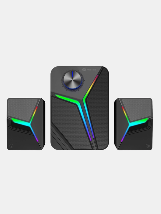 Колонки для компьютера Акустическая система Meetion SP2111 RGB 2.1