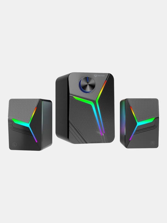 Колонки для компьютера Акустическая система Meetion SP2111 RGB 2.1