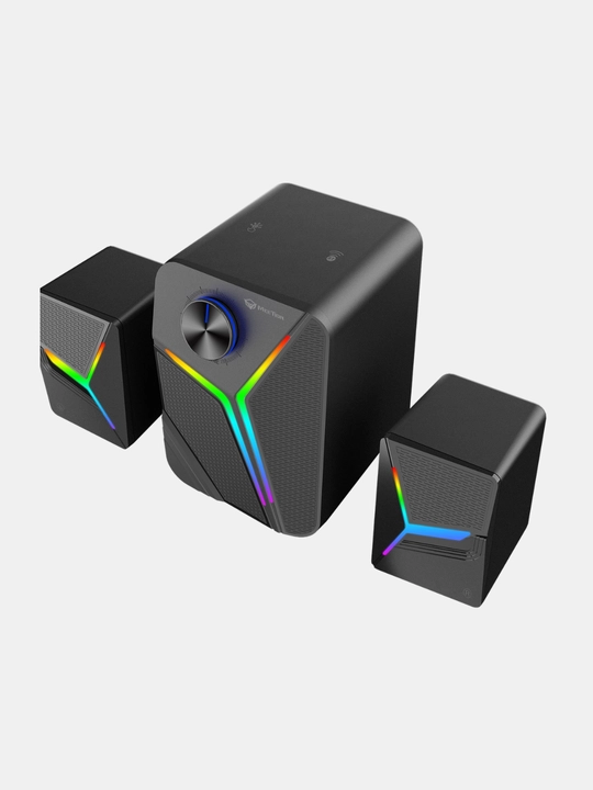 Колонки для компьютера Акустическая система Meetion SP2111 RGB 2.1