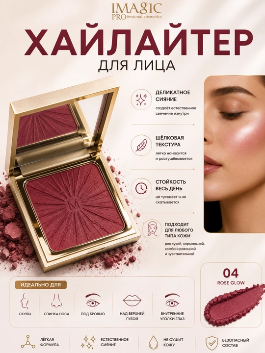IMAGIC Professional Highlighter – Yuz uchun xaylayter - 