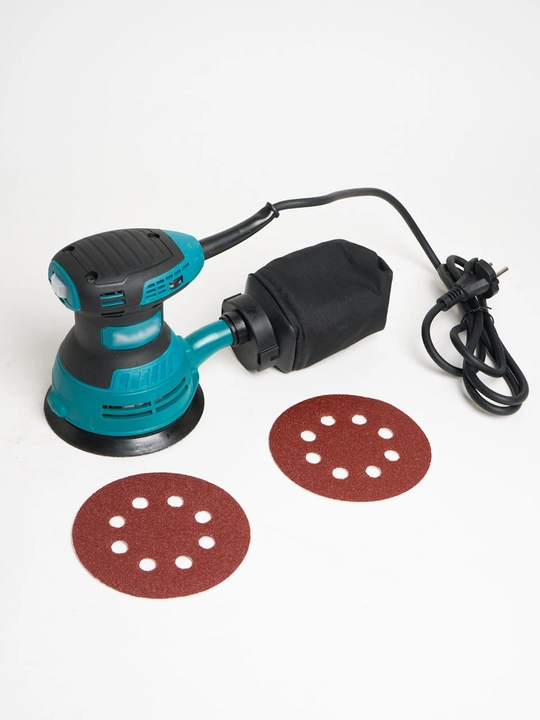 Ekssentrik silliqlash mashinasi 125 mm: 300 Vt, tezligi sozlanuvchan