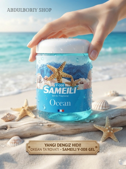 Sameili gel havo xushbo'ylantirgich avtomobil, ofis, xona uchun 11 xil aromat
