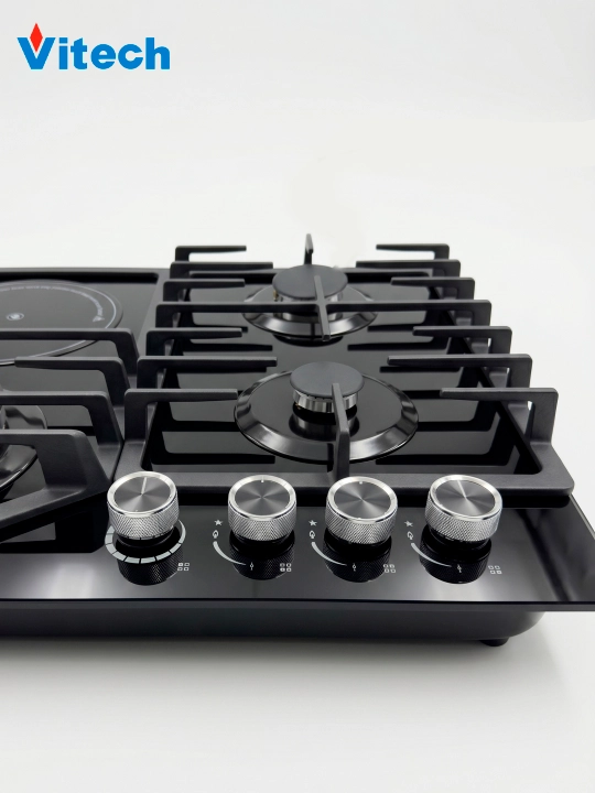 Aralash turdagi pishirish paneli Vitech HBG 4623 C-2, 4 ta konforka, WOK-konforka