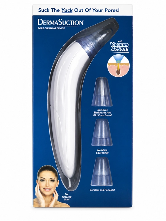 DermaSuction vakuumli qora nuqta tozalagich, yuz poralarini tozalash qurilmasi